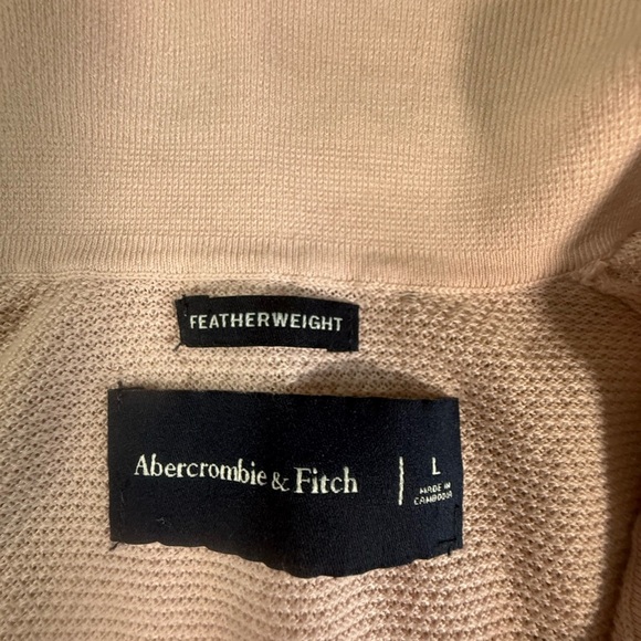 Like new! Pink Abercrombie & Fitch Featherweight Knit Polo – Size Large - Picture 2 of 4